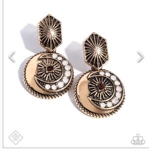 Eclectic Energy Gold Earrings Vintage Post Gorg